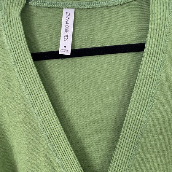 Women's V-Neck Button-Up Cardigans (3) - Brown, Taupe, and Green - Picture 10 of 15